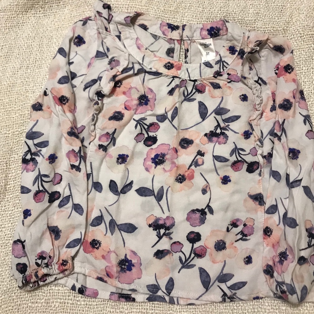 Girls flower blouse
